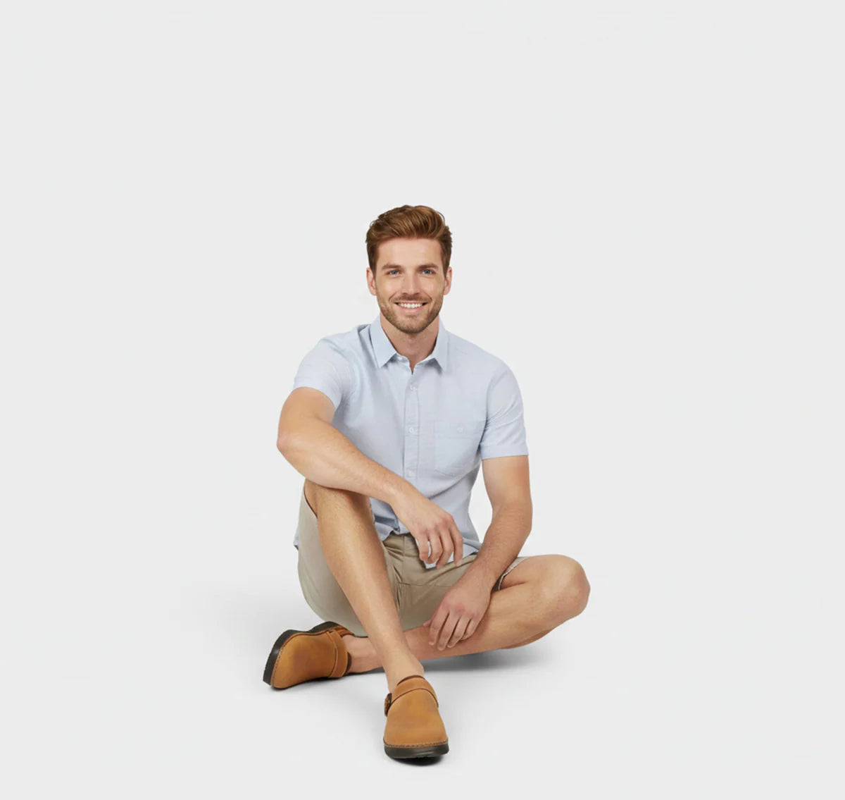 ECLAVA | Unisex Suede Closed‑Toe Clog Sandals
