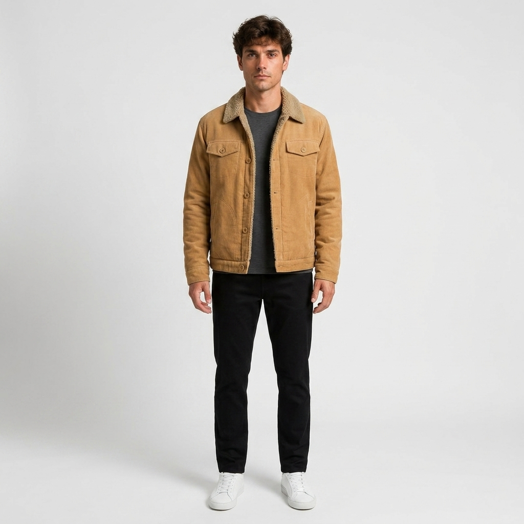 ECLAVA | Men’s Corduroy Warm Jacket