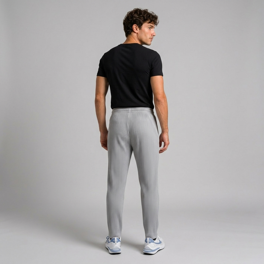 ECLAVA | Men’s Ribbed Cotton Trousers