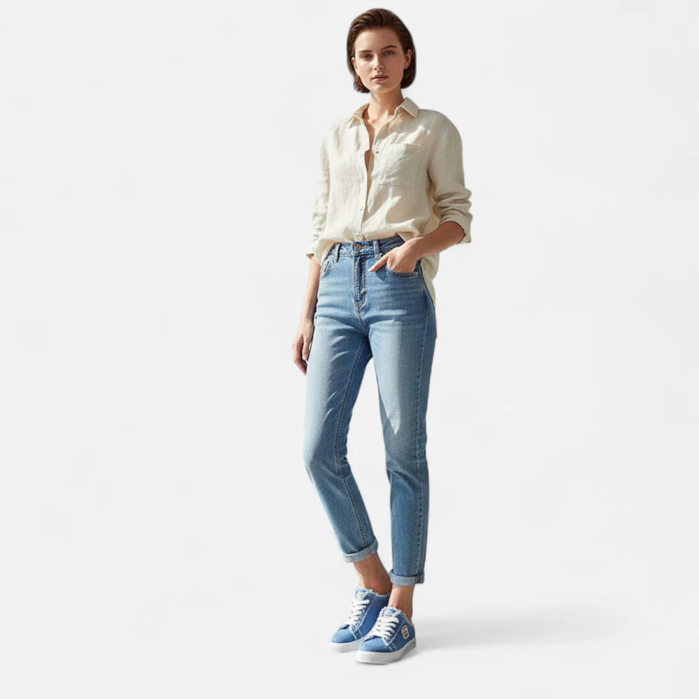 ECLAVA | Women’s Low‑Top Canvas Sneakers