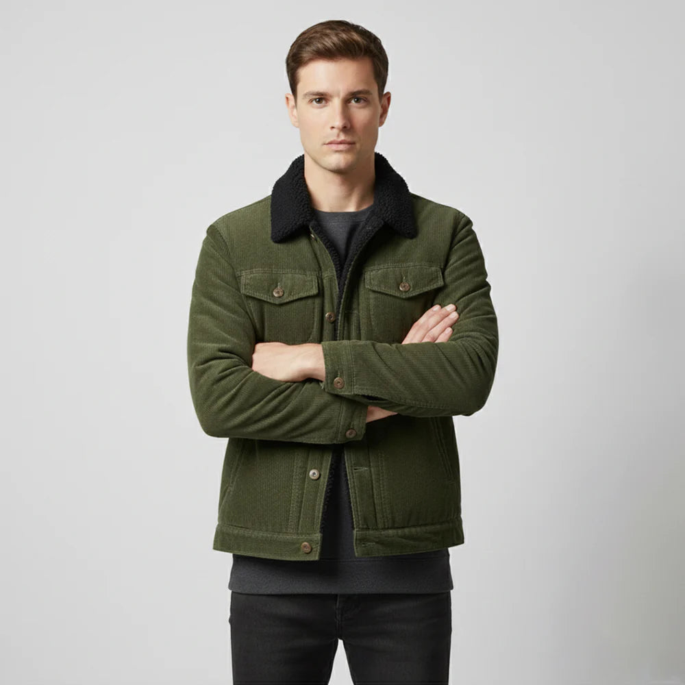 ECLAVA | Men’s Corduroy Warm Jacket