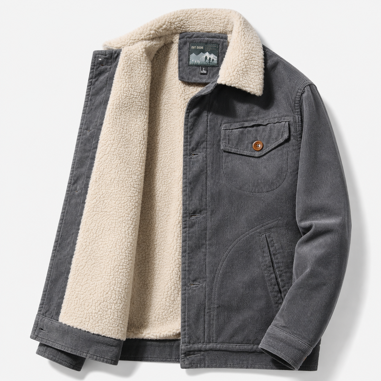 ECLAVA | Men’s Corduroy Warm Jacket