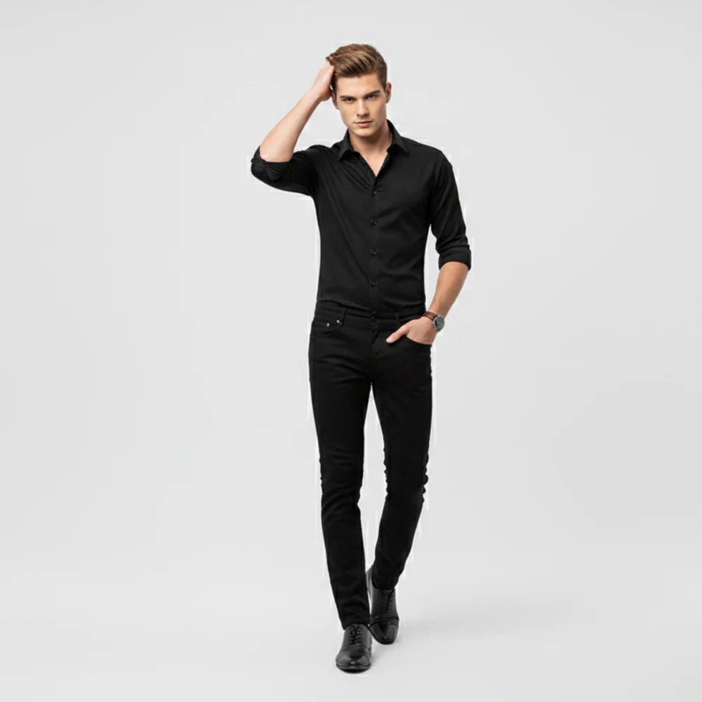 ECLAVA | Men’s Long Sleeve Polished Shirt