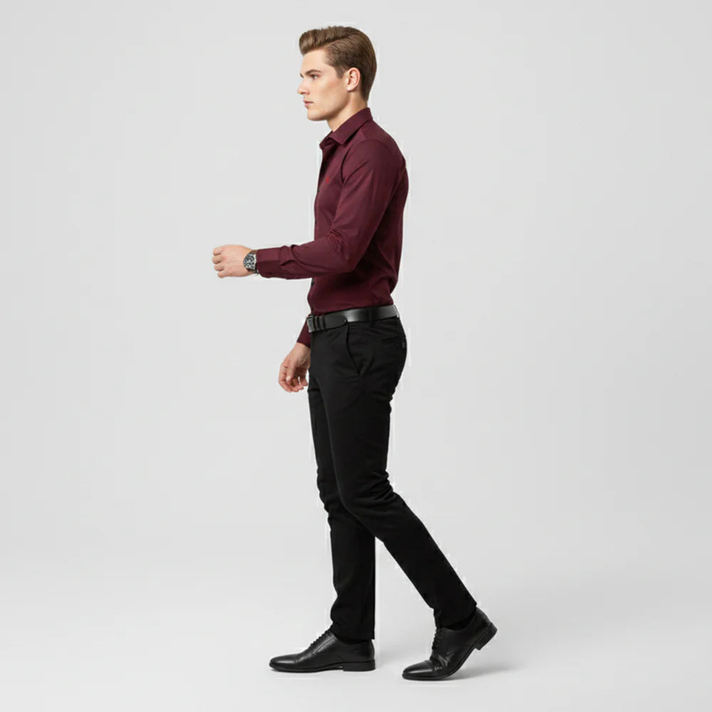 ECLAVA | Men’s Long Sleeve Polished Shirt