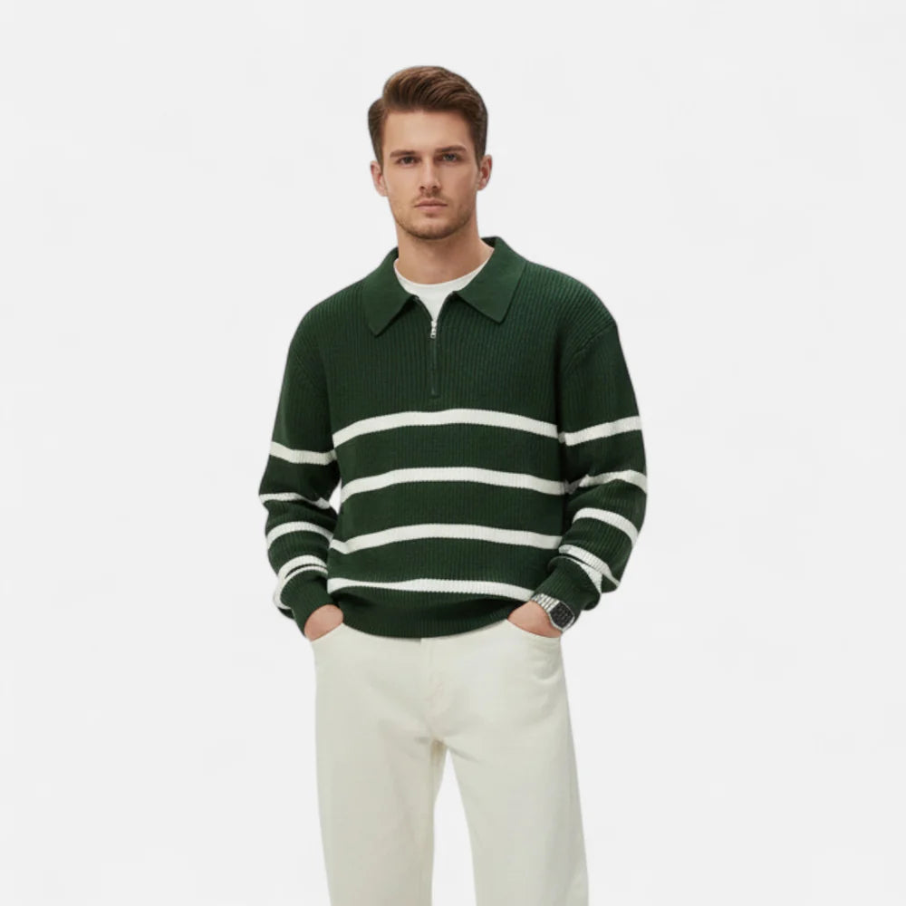 ECLAVA | Men’s Striped Knitwear Sweater