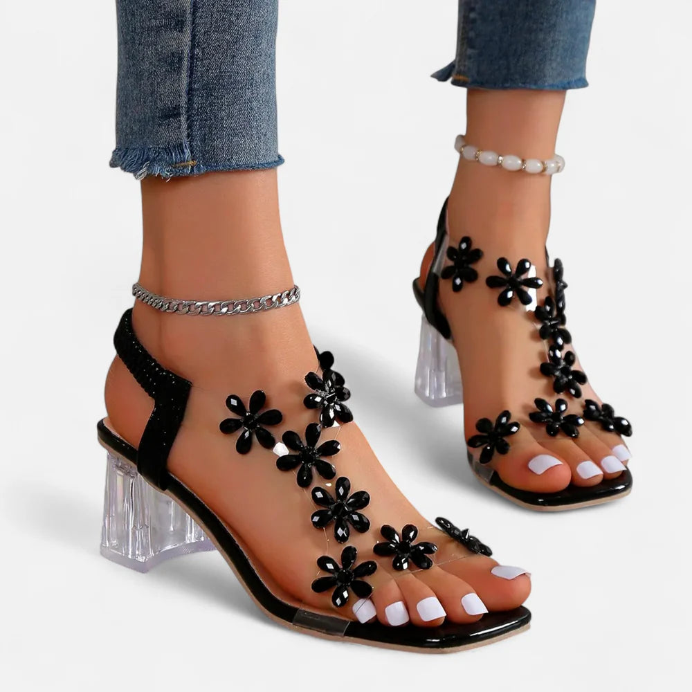 ECLAVA | Women’s Rhinestone Stiletto Heels