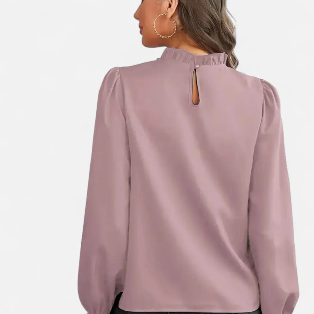 ECLAVA | Women’s Ruffle Collar Blouse