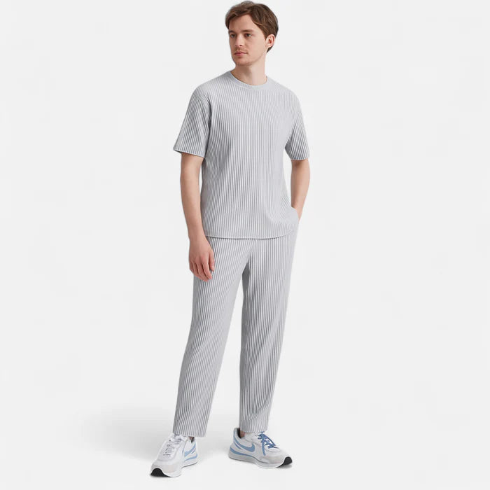 ECLAVA | Men’s Ribbed Cotton Trousers