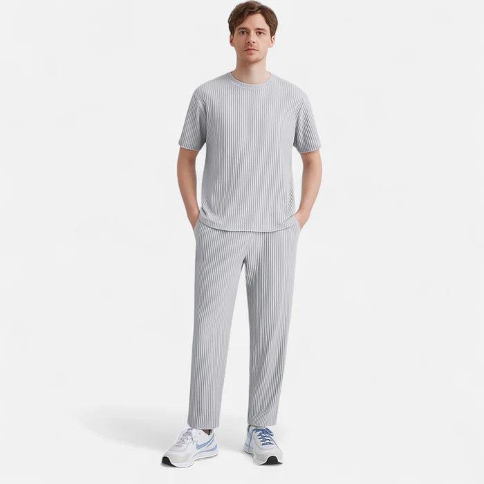 ECLAVA | Men’s Ribbed Cotton Trousers