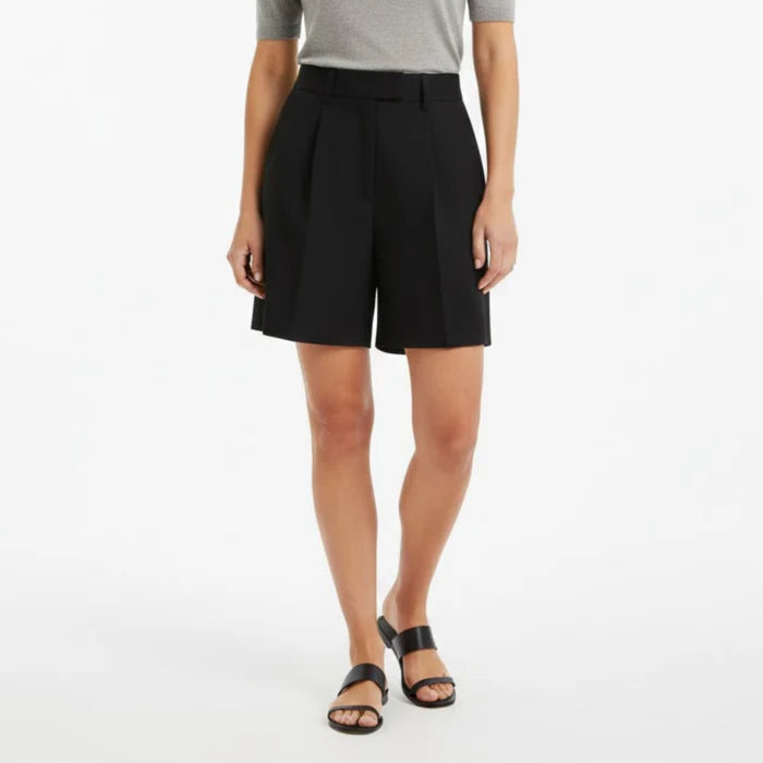ECLAVA | Women’s High‑Waisted Tailored Shorts