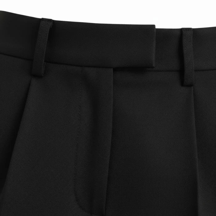 ECLAVA | Women’s High‑Waisted Tailored Shorts