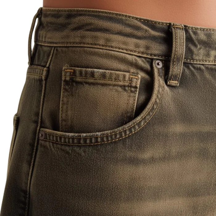 ECLAVA | Women’s Vintage Spliced Straight Jeans