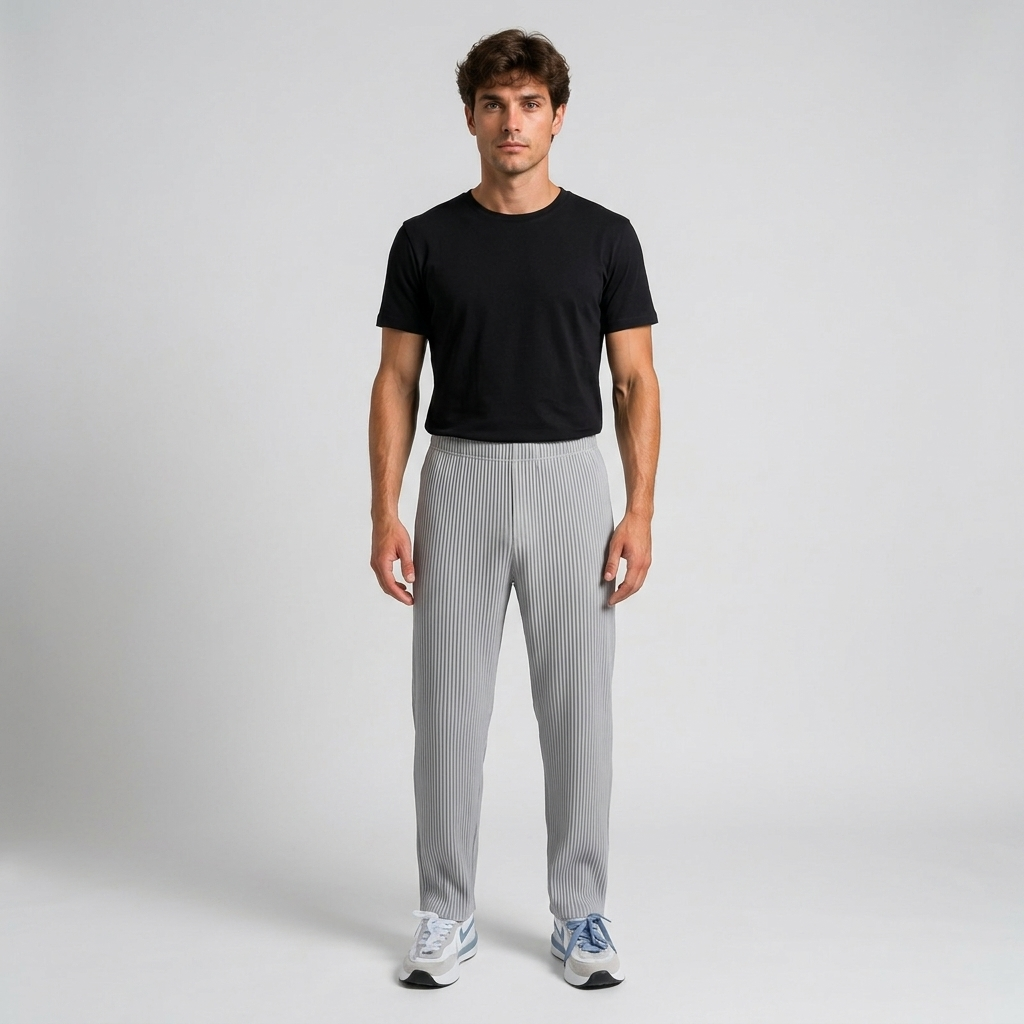 ECLAVA | Men’s Ribbed Cotton Trousers