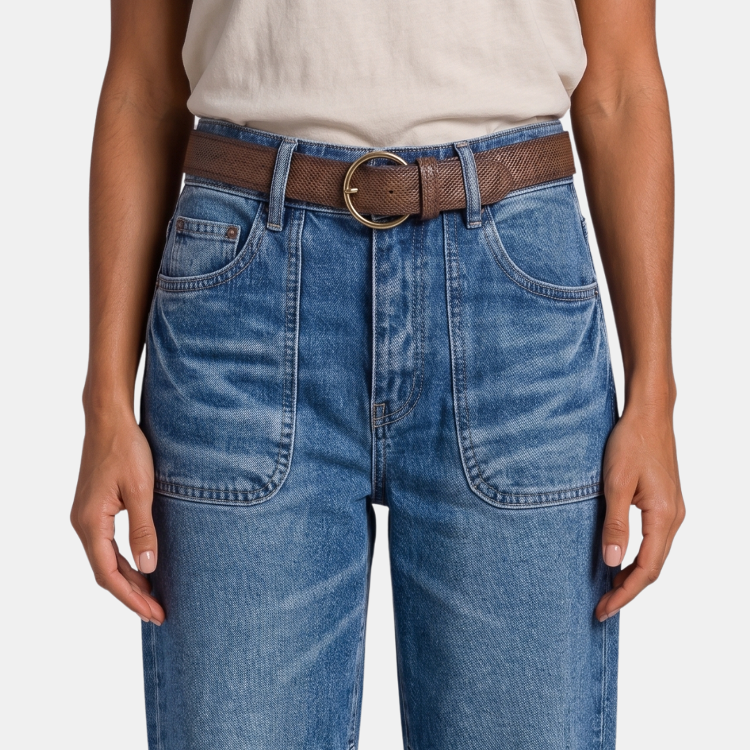 ECLAVA | Women’s High Rise Straight Leg Crop Jeans