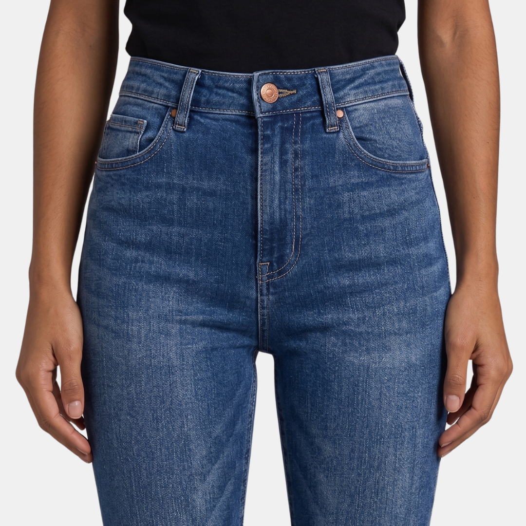 ECLAVA | Women’s High-Waist Bootcut Denim Jeans