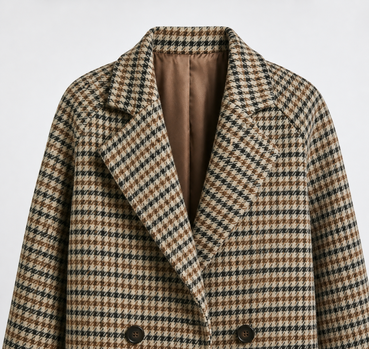 ECLAVA | Women’s Houndstooth Quilted Coat
