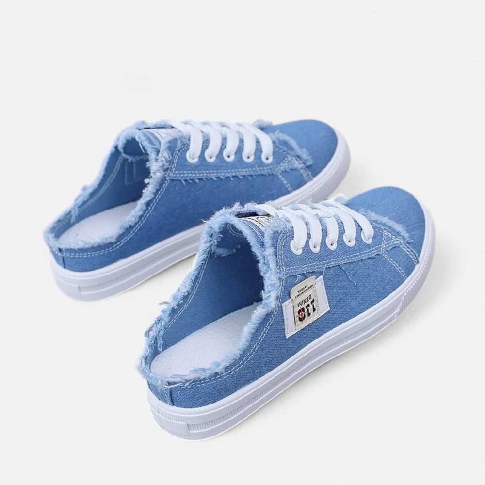 ECLAVA | Women’s Low‑Top Canvas Sneakers