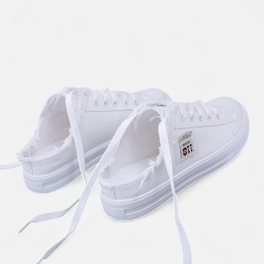 ECLAVA | Women’s Low‑Top Canvas Sneakers