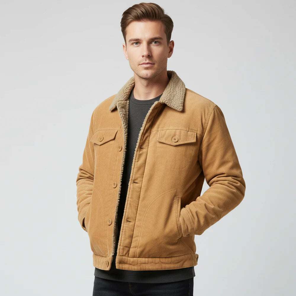ECLAVA | Men’s Corduroy Warm Jacket