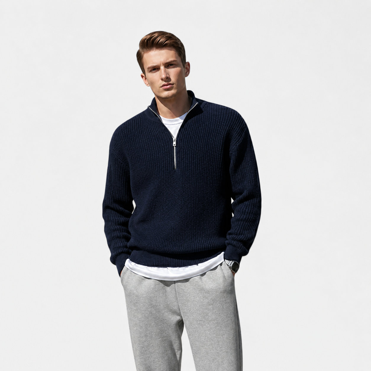 ECLAVA | Men’s Half-Zip Heritage Sweater