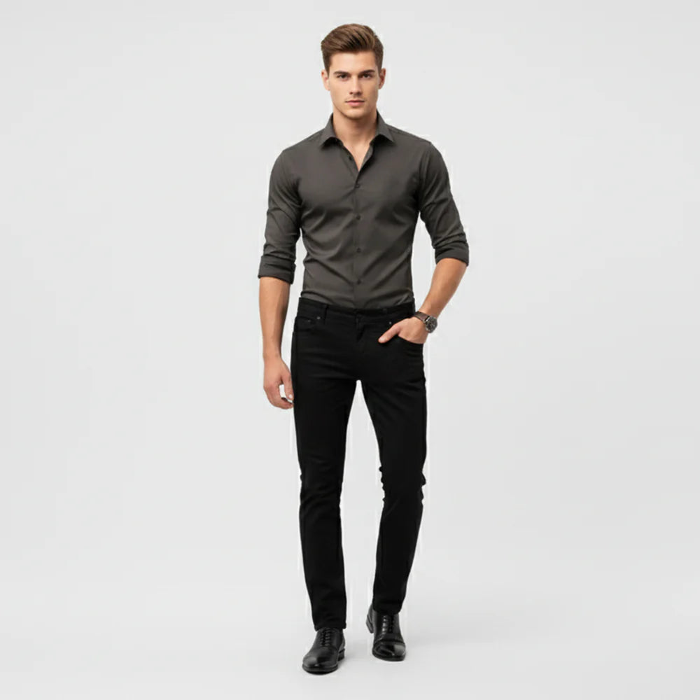 ECLAVA | Men’s Long Sleeve Polished Shirt