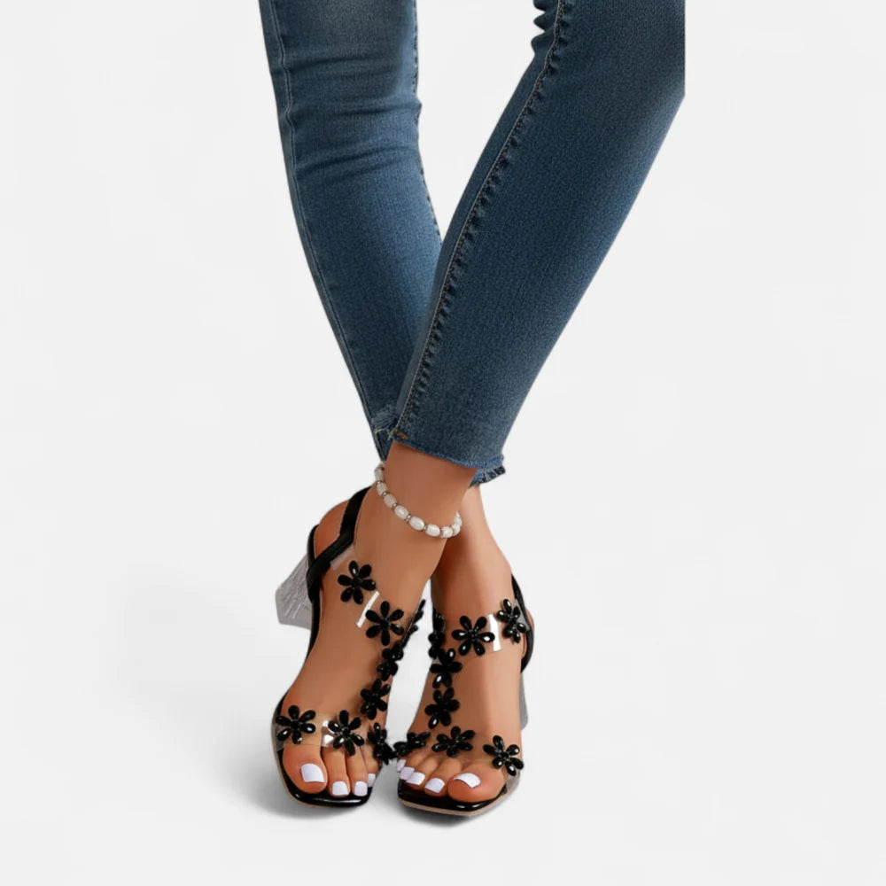ECLAVA | Women’s Rhinestone Stiletto Heels