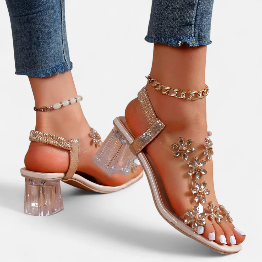 ECLAVA | Women’s Rhinestone Stiletto Heels