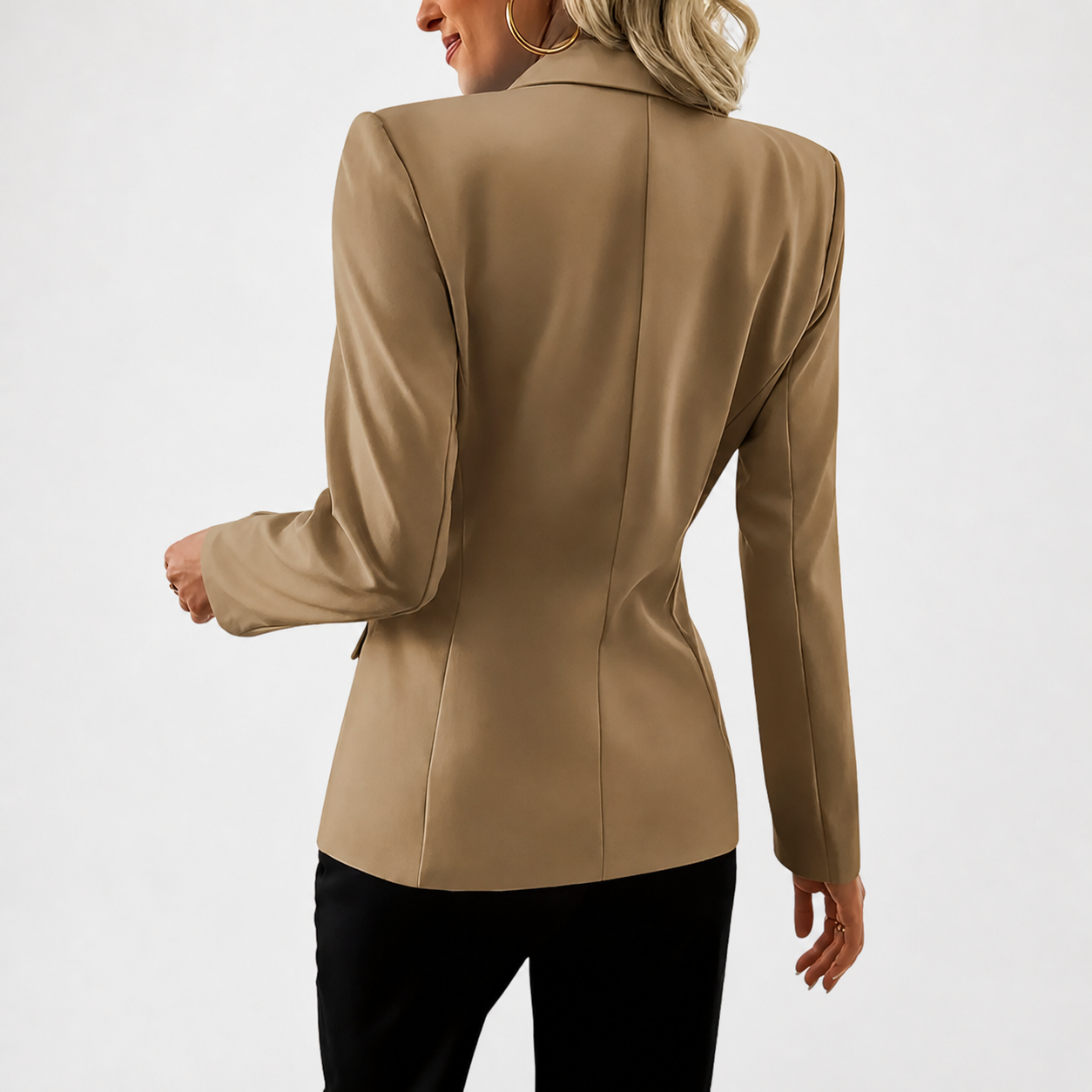 ECLAVA | Women’s Classic Single-Breasted Blazer