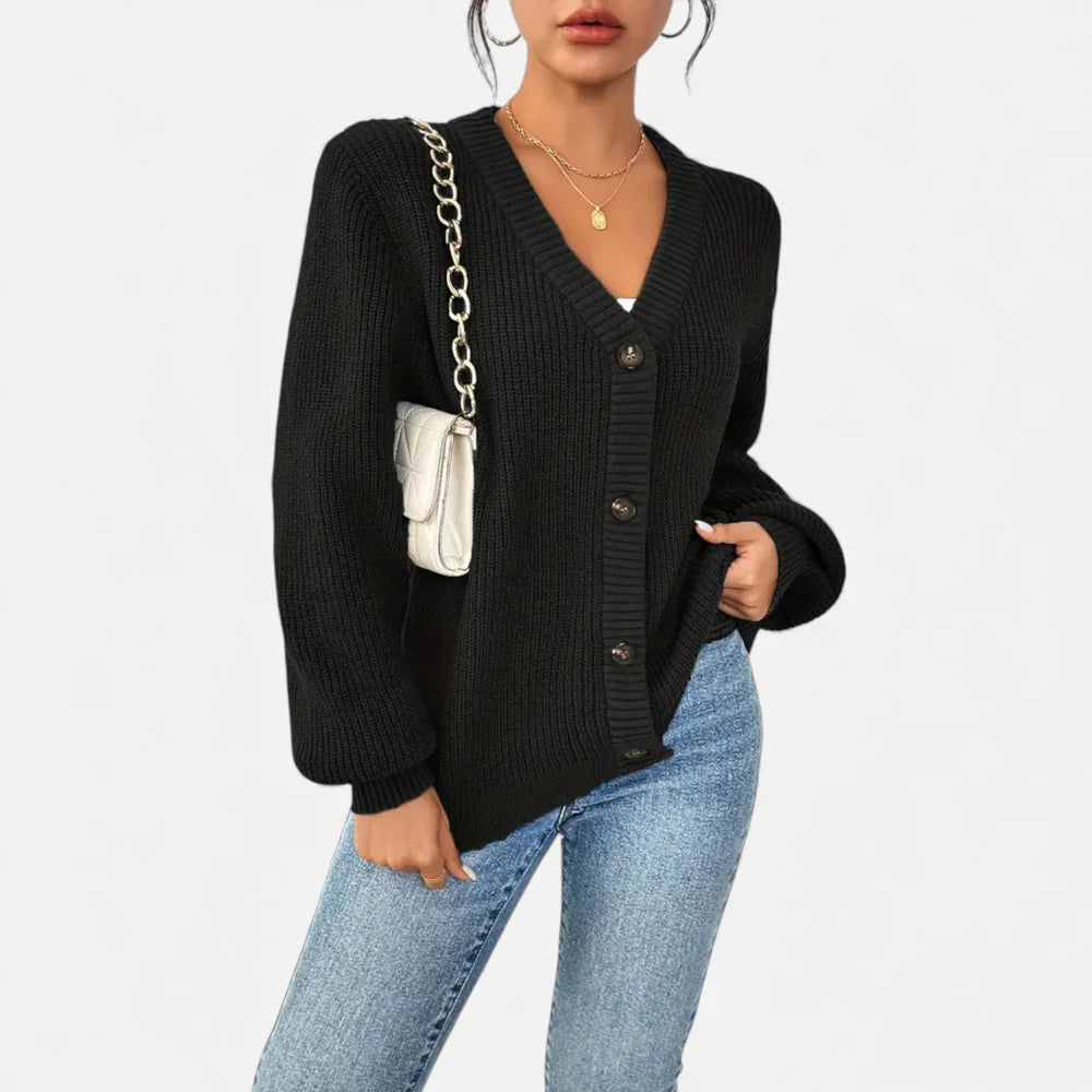 ECLAVA | Women’s Knitted Button Cardigan