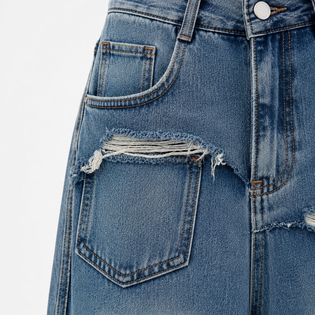 ECLAVA | Women’s Baggy Wide-Leg Jeans