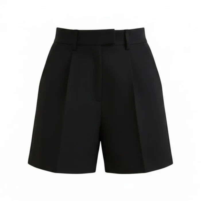 ECLAVA | Women’s High‑Waisted Tailored Shorts