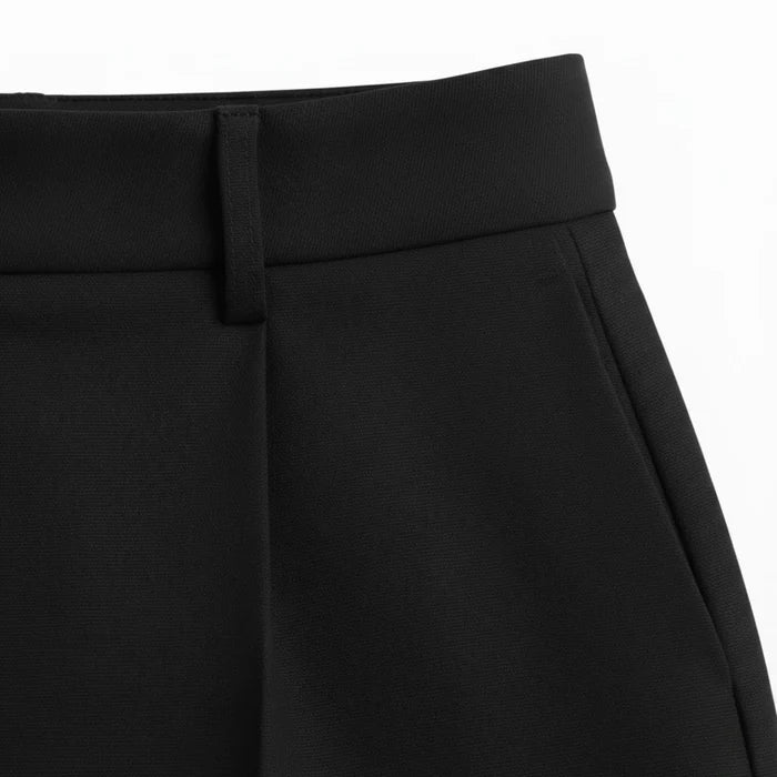 ECLAVA | Women’s High‑Waisted Tailored Shorts