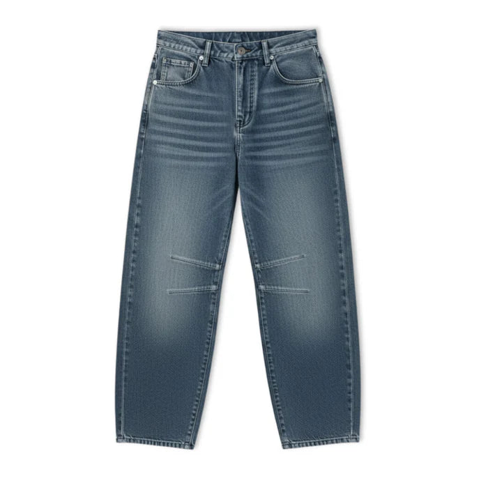 ECLAVA | Women’s Vintage Spliced Straight Jeans